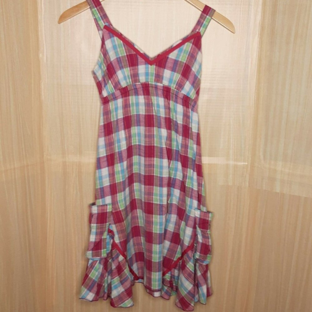 Delia's Plaid Midi Dress. Extra Small